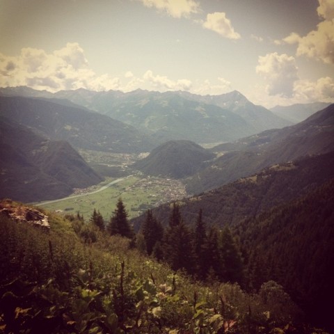 La bassa Valtellina vista dall’Alpe Vignone (2)