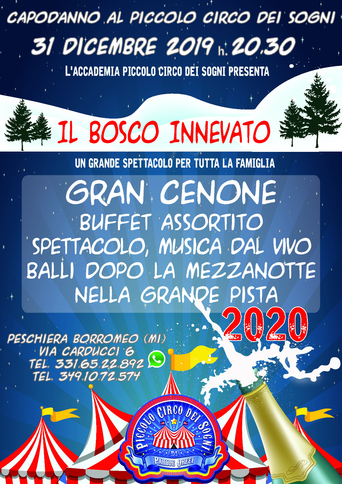 Grande festa di Capodanno con cenone,