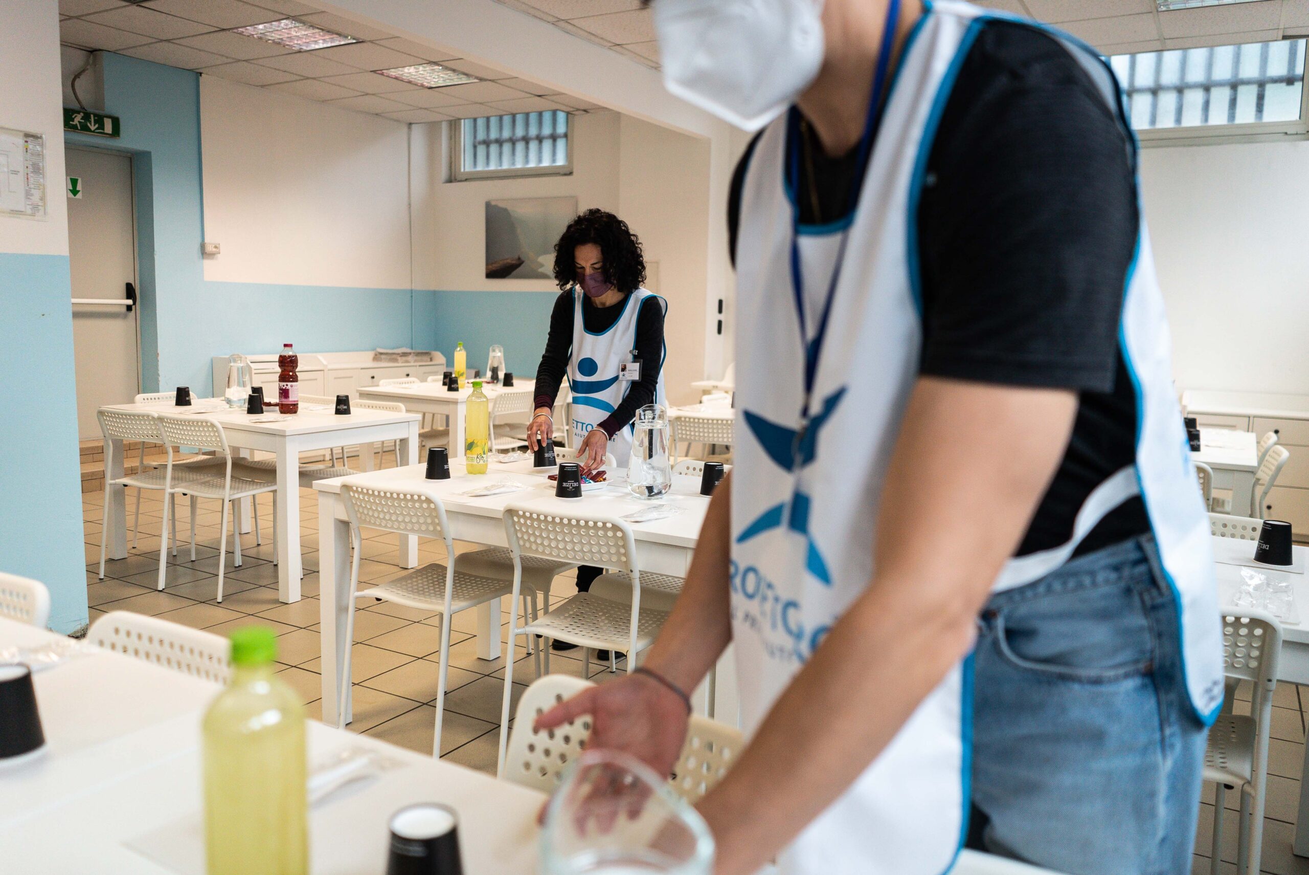 Milano – via Antonio Fortunato Stella 5 Sopralluogo al centro di accoglienza che fa parte del sistema di ospitalità messo in campo per l’accoglienza dei profughi ucraini, con presidente di Fondazione Progetto Arca AlbertoSinigallia e a seguire visita