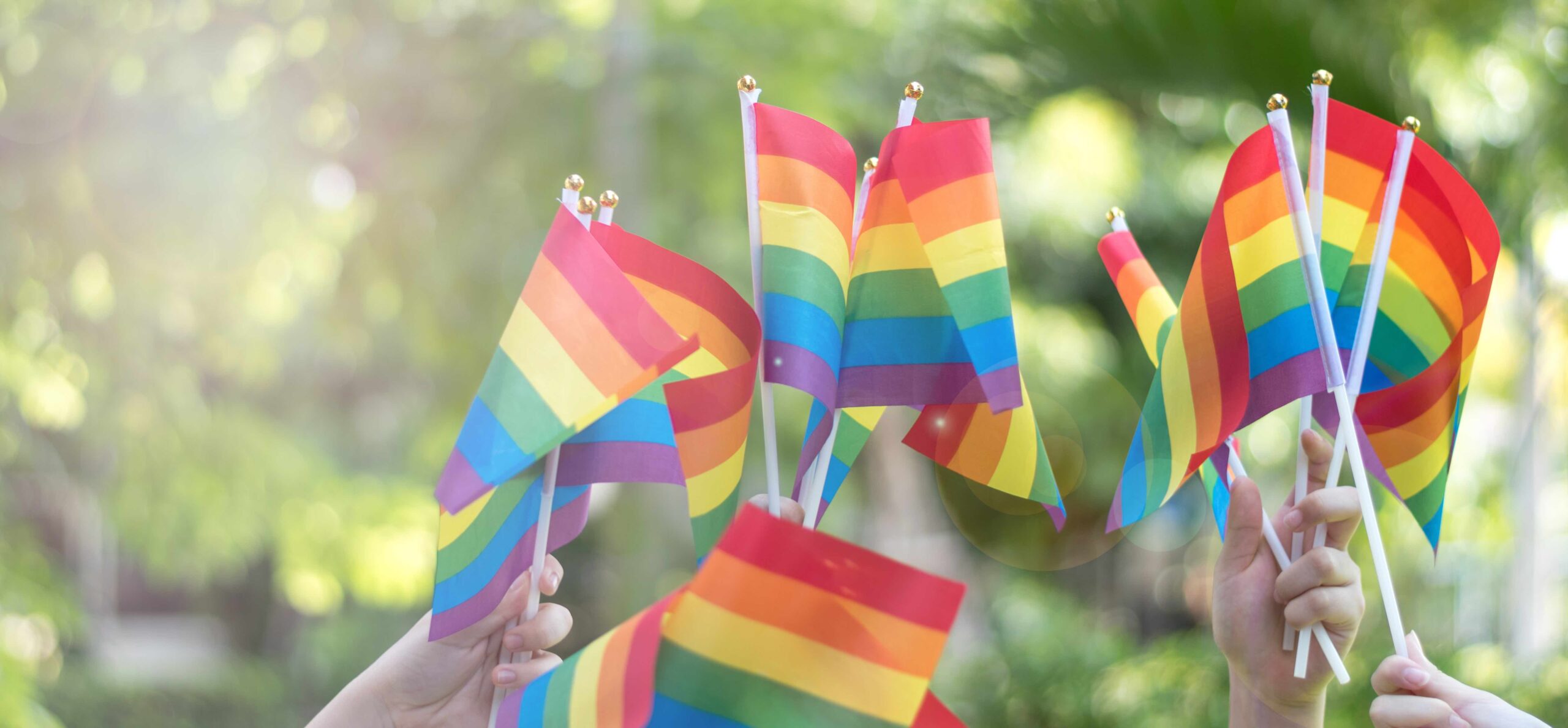 Lgbt,,Pride,,Rainbow,Flag,As,A,Symbol,Of,Lesbian,,Gay,
