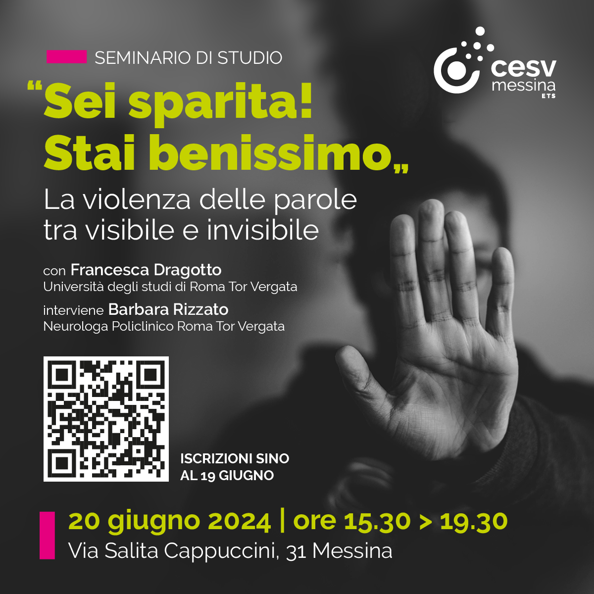 MICROAGGRESSIONI: IL 20 GIUGNO SEMINARIO AL CESV MESSINA SULLA VIOLENZA ...