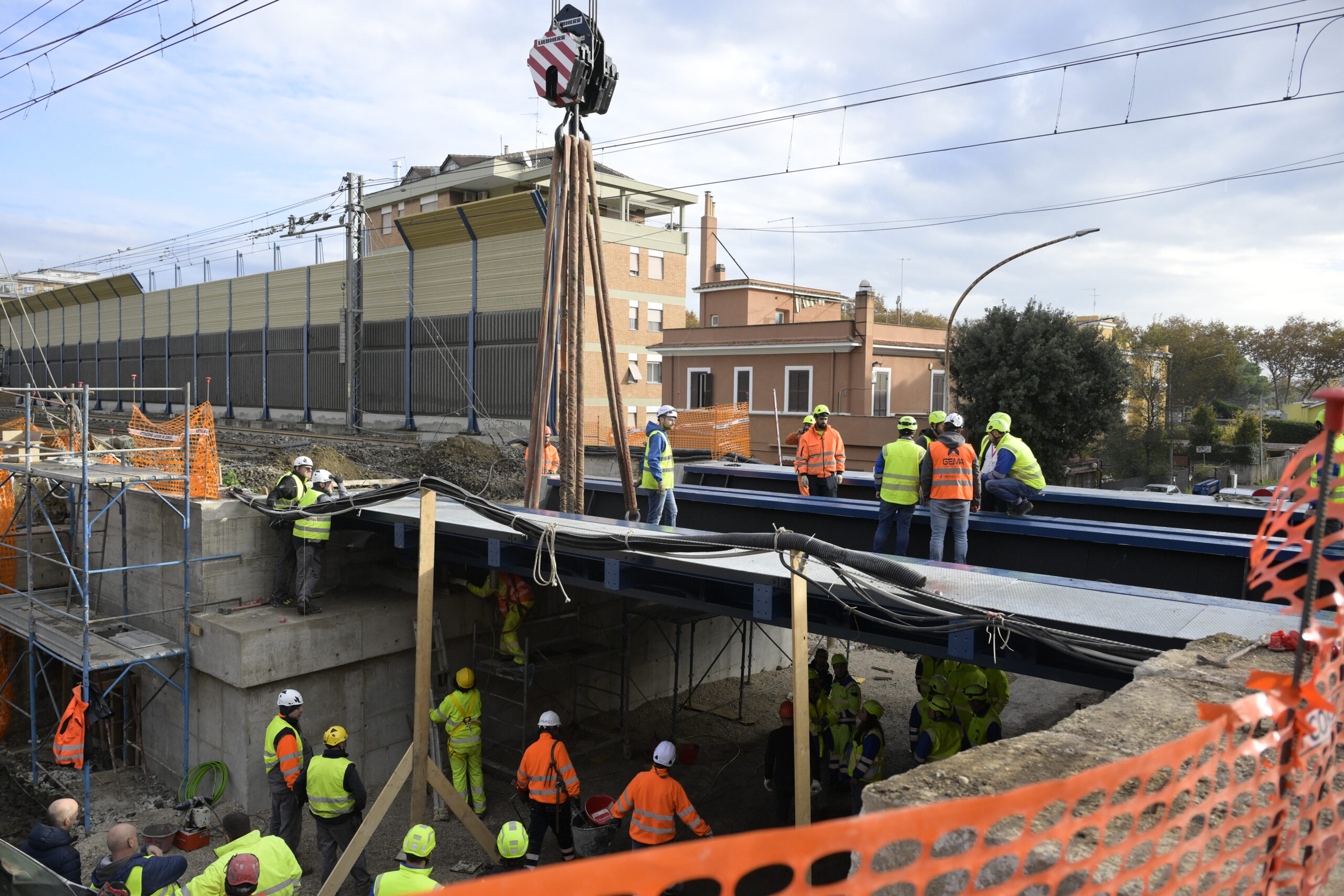 Via della Magliana, scavalco Via dei GrottoniInaugurazione del Ponte Via dei Grottoni