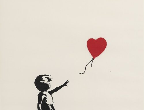 080 Banksy Girl with balloon 2005 cm. 70 x 50_0104 (002)