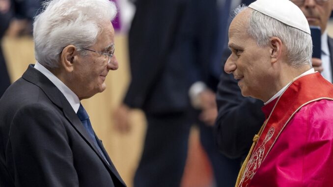 Il Presidente Mattarella alla Messa d’inizio pontificato del Santo Padre Leone XIV