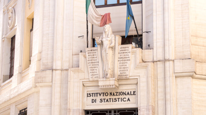 Rome, Italy - August 22, 2020: Exterior of the Istituto nazionale di statistica, Italian for National Institute of Statistics. Istat is the main producer of official statistics in Italy