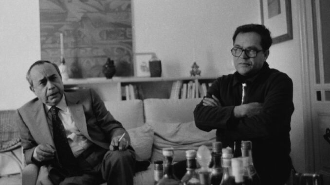 Leonardo Sciascia e Piero Guccione (ph. Giuseppe Leone) (002)