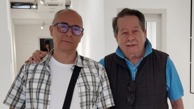 Roberto Malini con Romano Fracassini, nipote di Italo